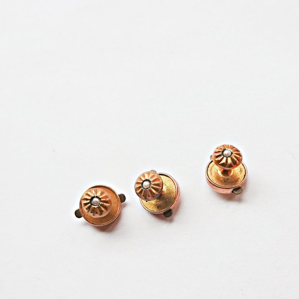Antique Gold Buttons For Antique Detachable Collar